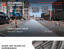 Tablet Screenshot of oconnellelectric.com